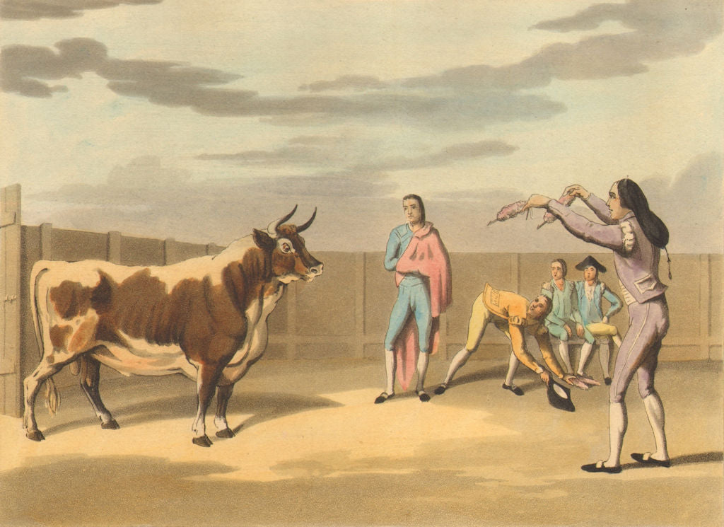 SPAIN BULL FIGHTING 7. Attack by the Banderilleros. Banderilla.  (Orme)  1814